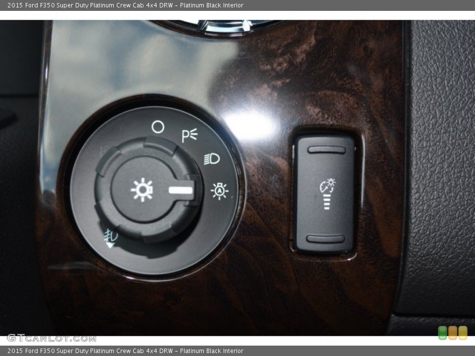 Platinum Black Interior Controls for the 2015 Ford F350 Super Duty Platinum Crew Cab 4x4 DRW #96345323