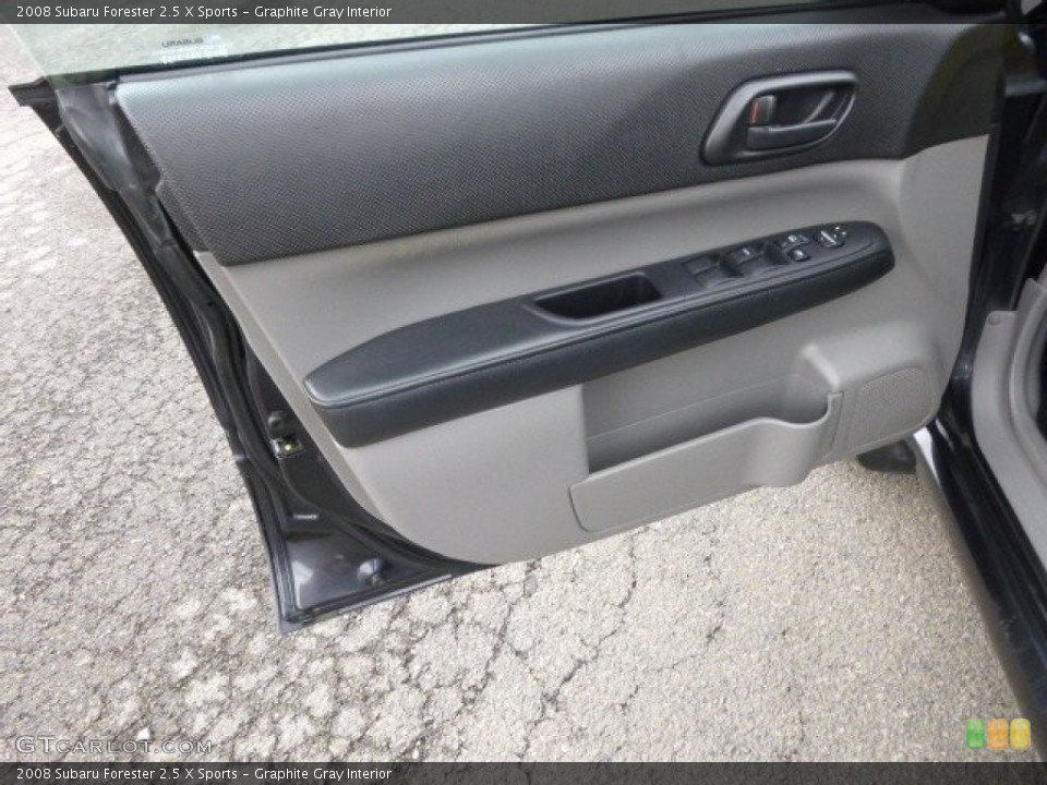 Graphite Gray Interior Door Panel for the 2008 Subaru Forester 2.5 X Sports #96350365