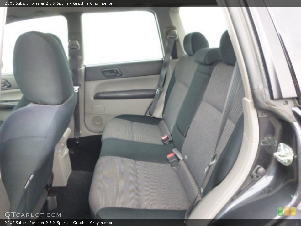 Graphite Gray Interior Rear Seat for the 2008 Subaru Forester 2.5 X Sports #96350381