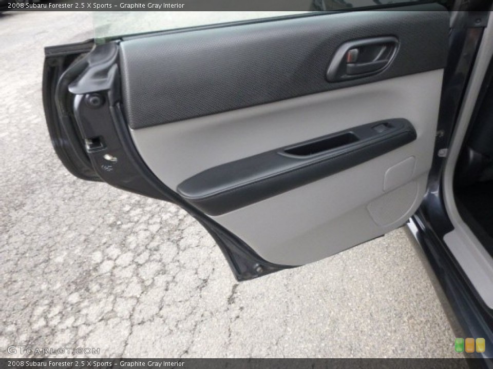 Graphite Gray Interior Door Panel for the 2008 Subaru Forester 2.5 X Sports #96350402