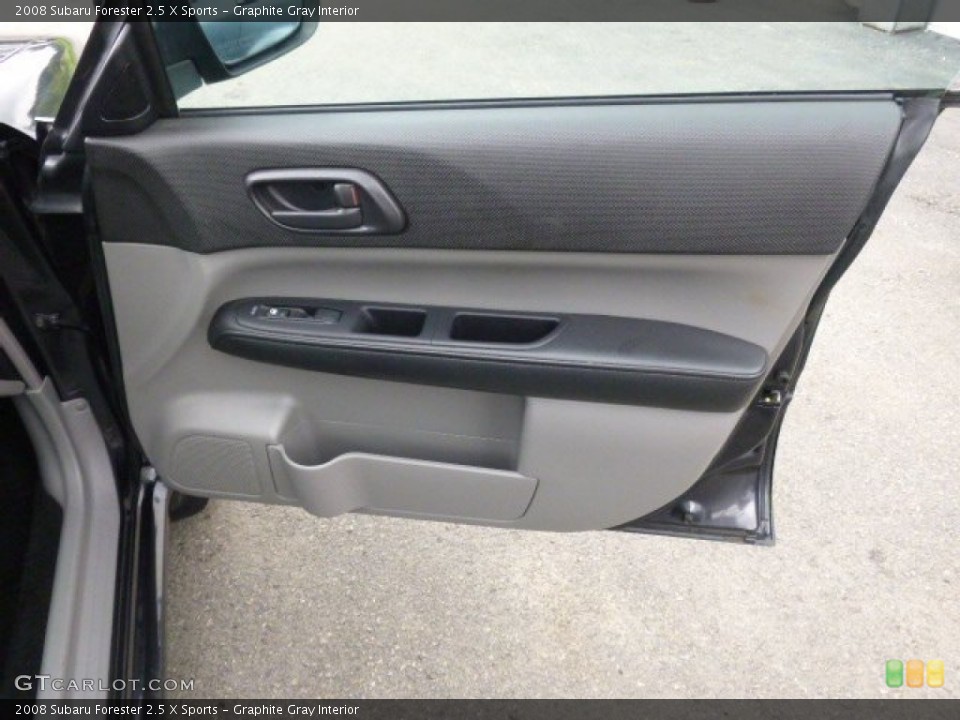Graphite Gray Interior Door Panel for the 2008 Subaru Forester 2.5 X Sports #96350507