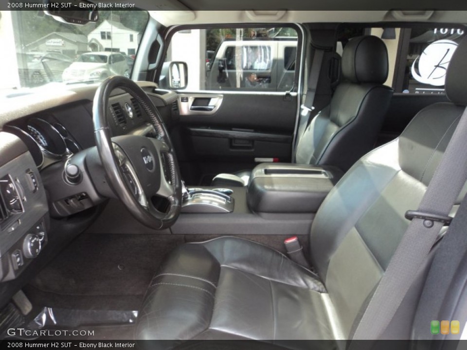 Ebony Black Interior Photo for the 2008 Hummer H2 SUT #96357068