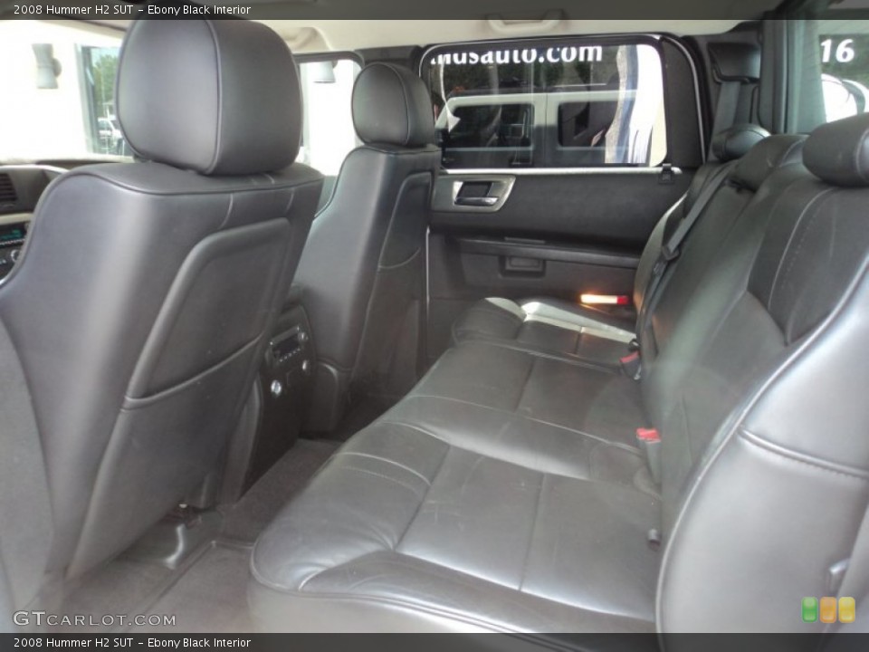 Ebony Black Interior Rear Seat for the 2008 Hummer H2 SUT #96357089