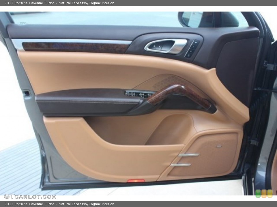 Natural Espresso/Cognac Interior Door Panel for the 2013 Porsche Cayenne Turbo #96357185