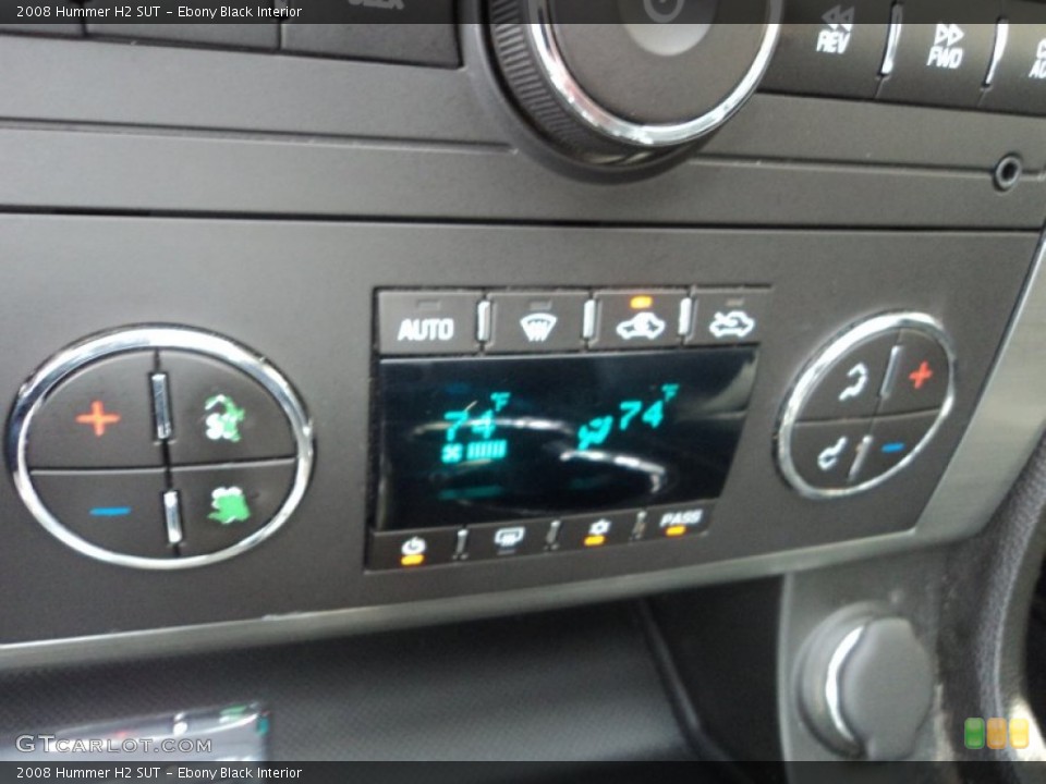 Ebony Black Interior Controls for the 2008 Hummer H2 SUT #96357512