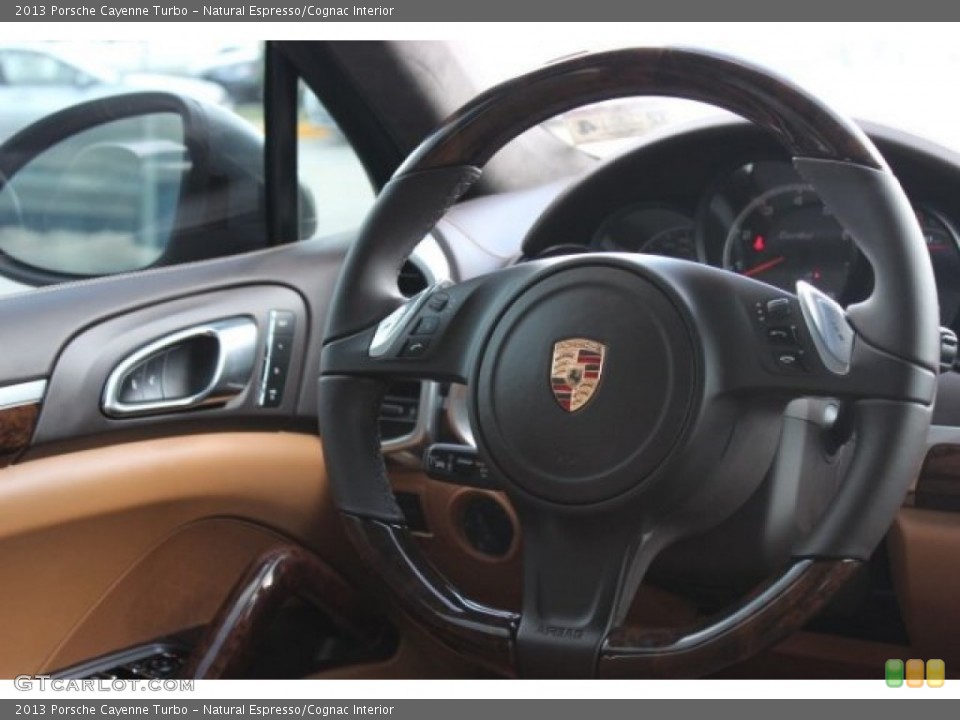 Natural Espresso/Cognac Interior Steering Wheel for the 2013 Porsche Cayenne Turbo #96357822