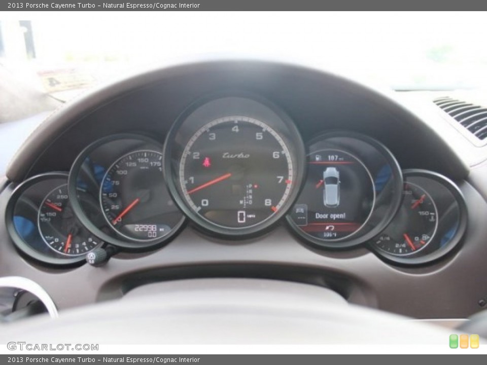 Natural Espresso/Cognac Interior Gauges for the 2013 Porsche Cayenne Turbo #96358043