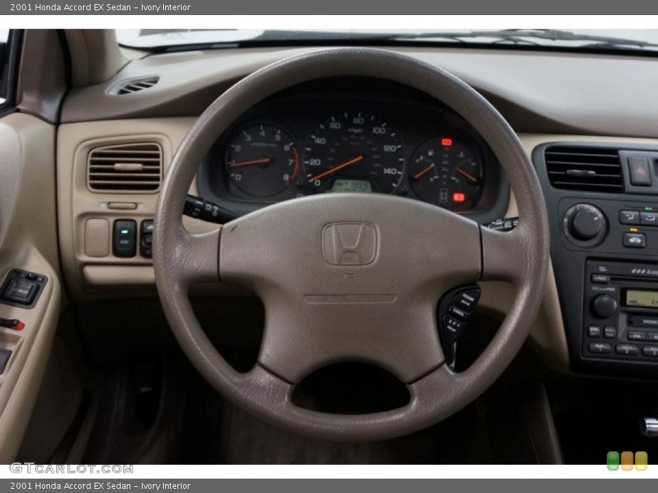 Ivory Interior Steering Wheel for the 2001 Honda Accord EX Sedan #96361488
