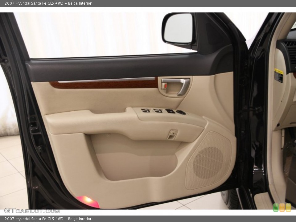 Beige Interior Door Panel for the 2007 Hyundai Santa Fe GLS 4WD #96361905