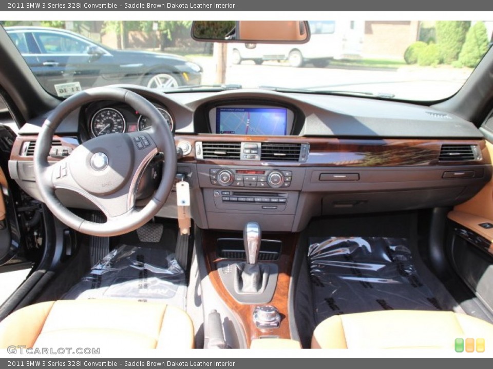 Saddle Brown Dakota Leather Interior Dashboard for the 2011 BMW 3 Series 328i Convertible #96364038