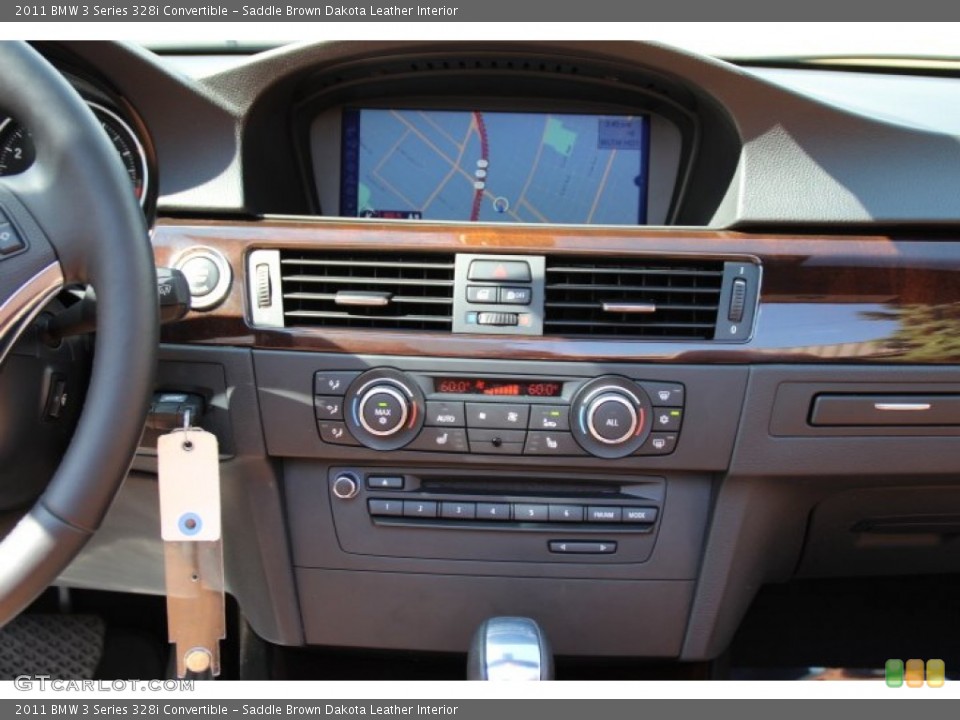 Saddle Brown Dakota Leather Interior Controls for the 2011 BMW 3 Series 328i Convertible #96364059