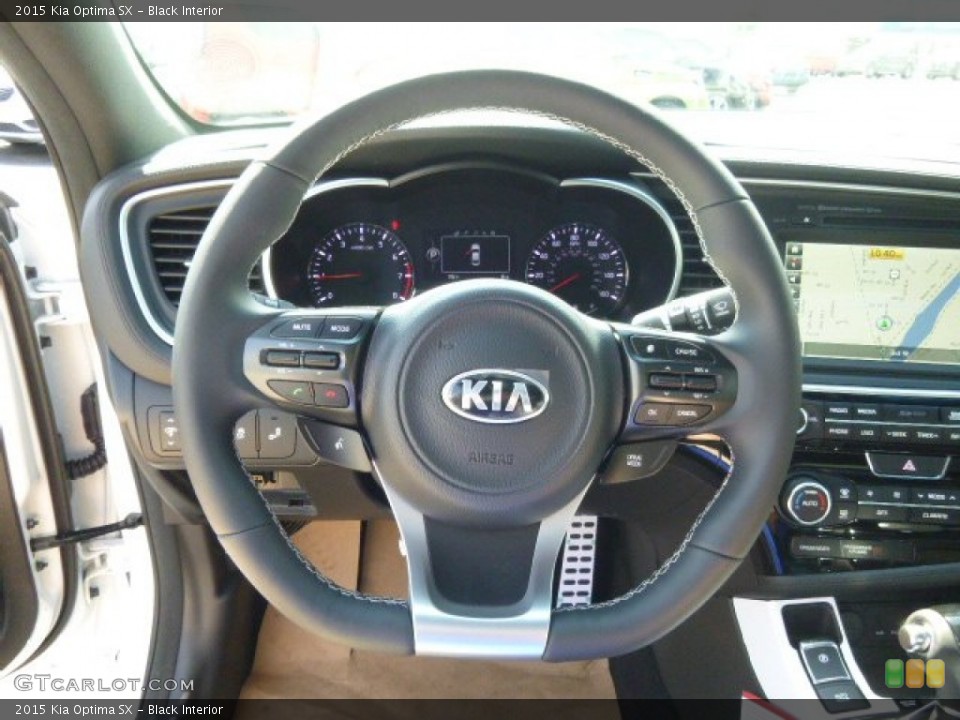Black Interior Steering Wheel for the 2015 Kia Optima SX #96366582