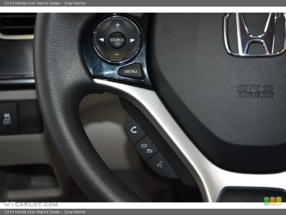 Gray Interior Controls for the 2014 Honda Civic Hybrid Sedan #96367734