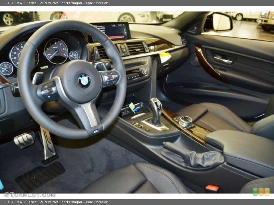 Black Interior Prime Interior for the 2014 BMW 3 Series 328d xDrive Sports Wagon #96369924