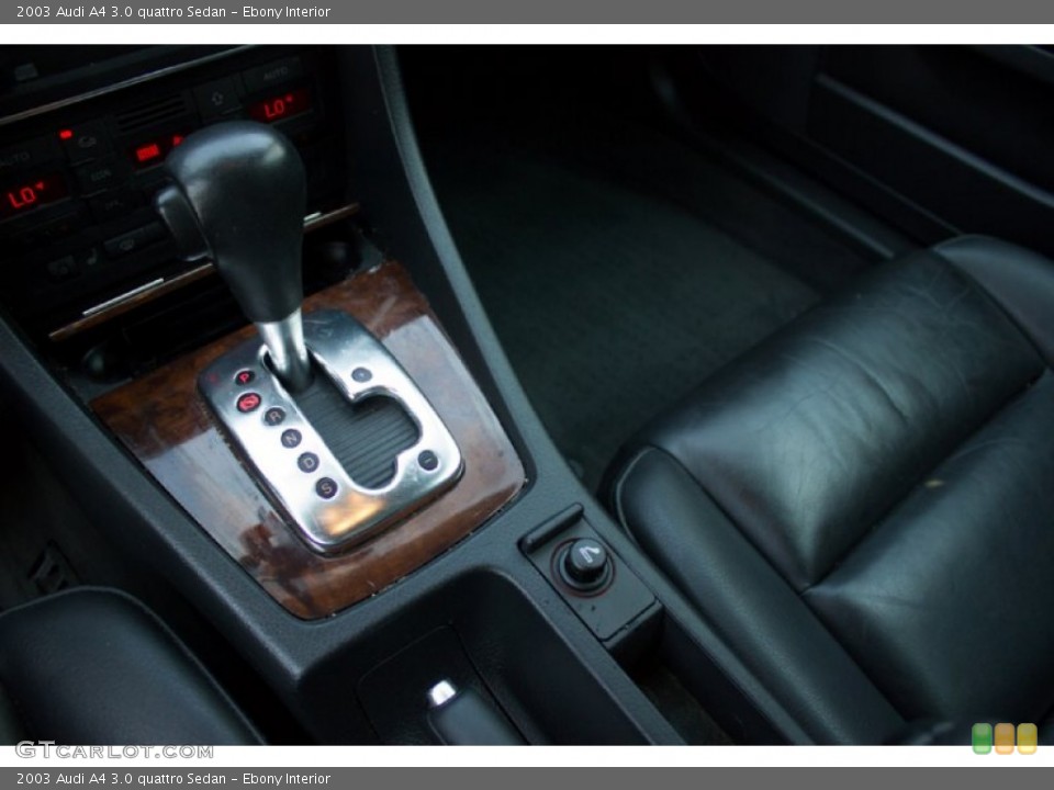 Ebony Interior Transmission for the 2003 Audi A4 3.0 quattro Sedan #96374403