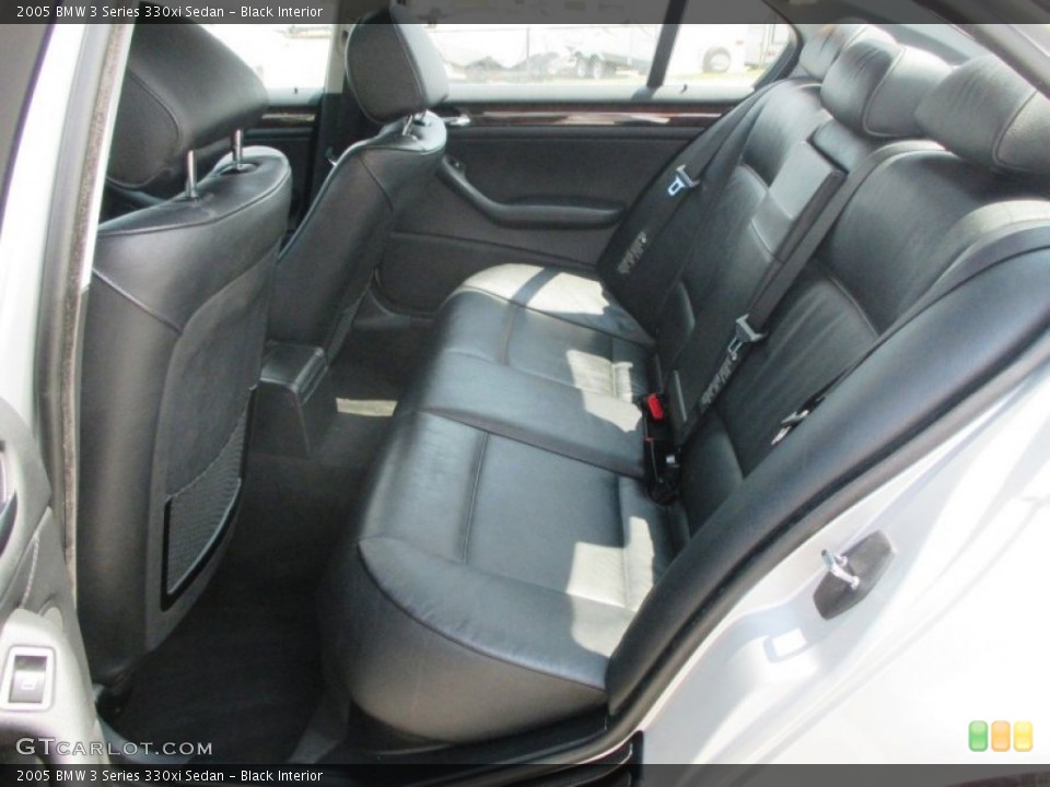 Black Interior Rear Seat for the 2005 BMW 3 Series 330xi Sedan #96377463