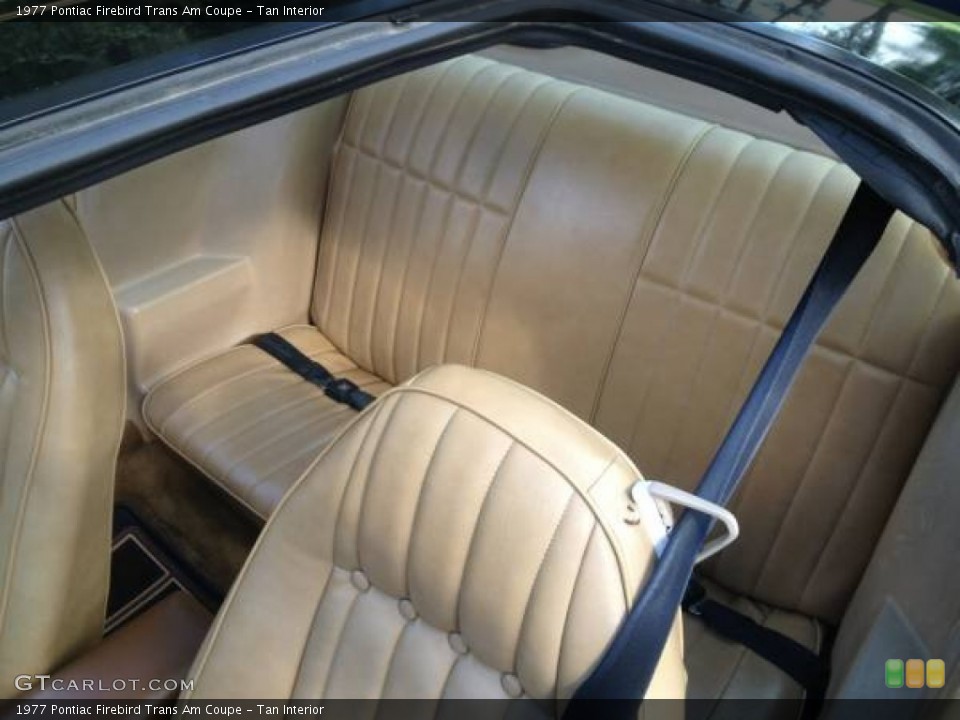 Tan Interior Rear Seat for the 1977 Pontiac Firebird Trans Am Coupe #96382187