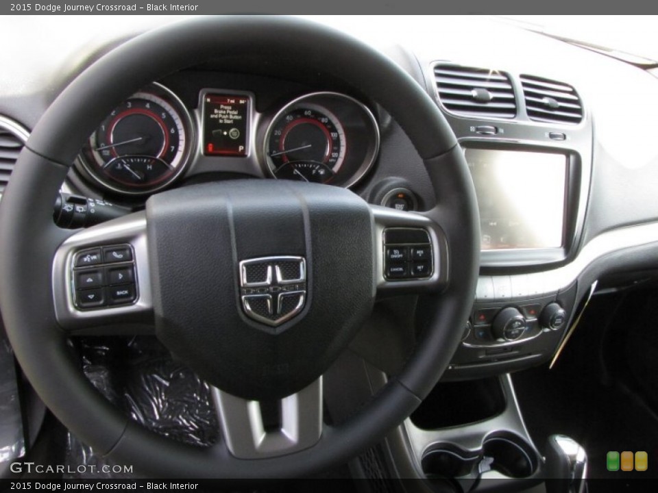 Black Interior Steering Wheel for the 2015 Dodge Journey Crossroad #96392759