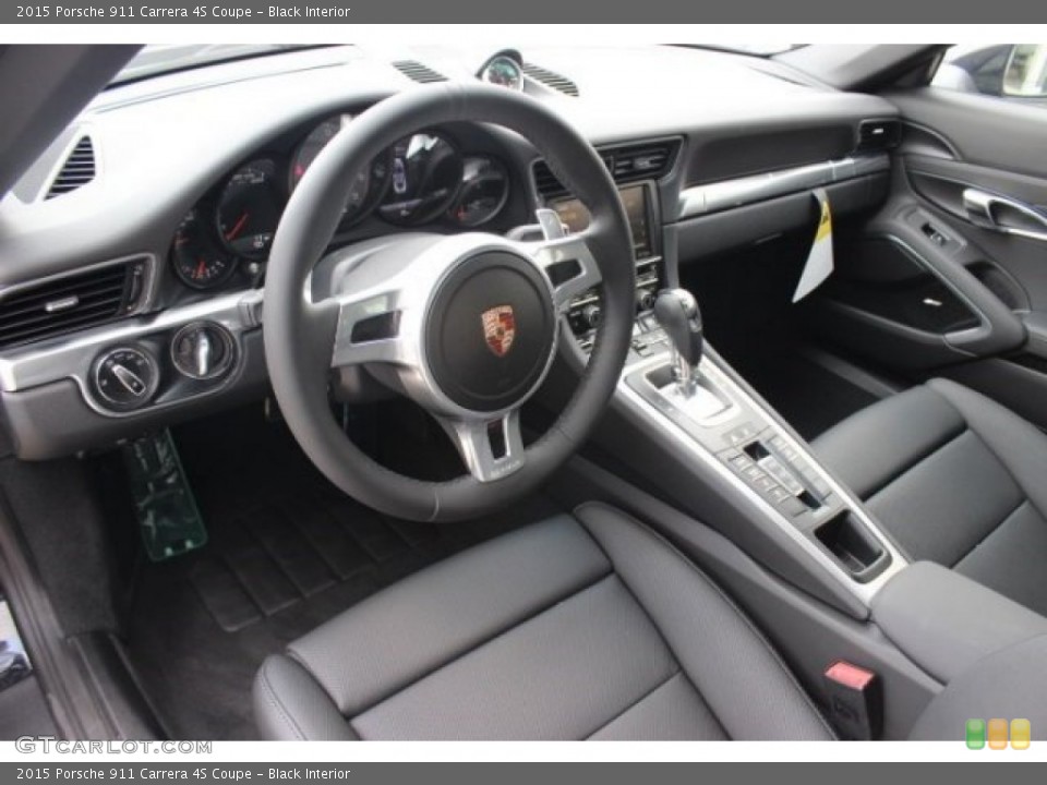 Black Interior Prime Interior for the 2015 Porsche 911 Carrera 4S Coupe #96393348