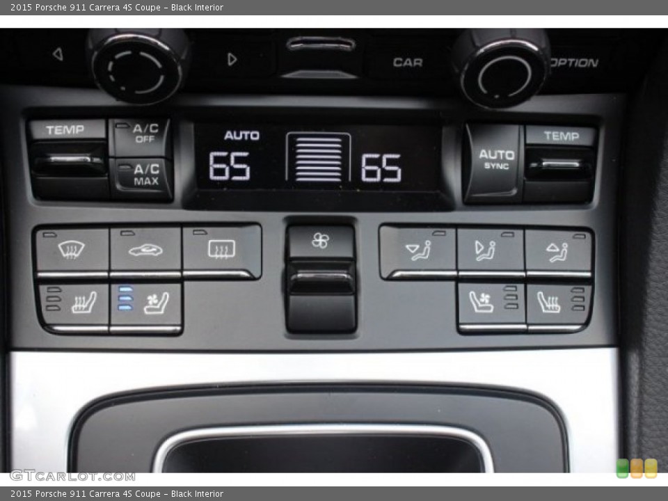 Black Interior Controls for the 2015 Porsche 911 Carrera 4S Coupe #96393554