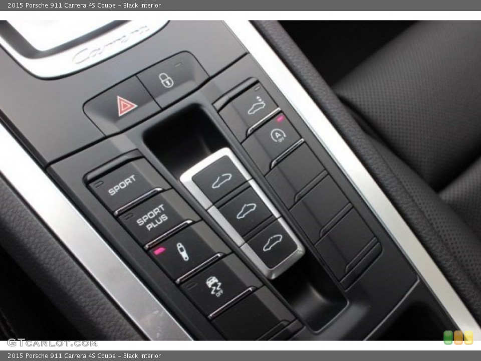 Black Interior Controls for the 2015 Porsche 911 Carrera 4S Coupe #96393575