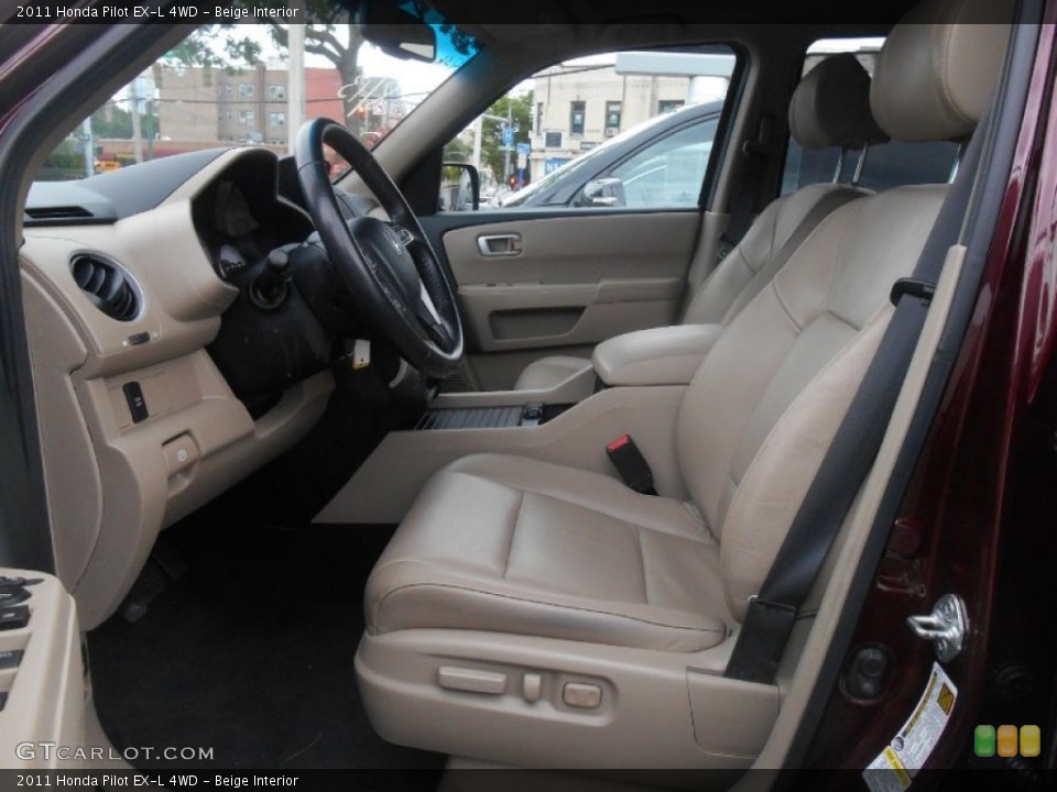 Beige Interior Photo for the 2011 Honda Pilot EX-L 4WD #96401108