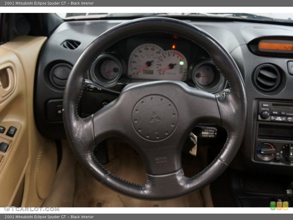 Black Interior Steering Wheel for the 2001 Mitsubishi Eclipse Spyder GT #96403241