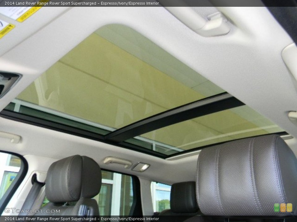 Espresso/Ivory/Espresso Interior Sunroof for the 2014 Land Rover Range Rover Sport Supercharged #96403393