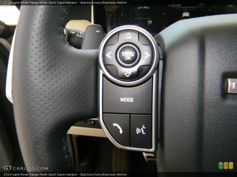 Espresso/Ivory/Espresso Interior Controls for the 2014 Land Rover Range Rover Sport Supercharged #96403436