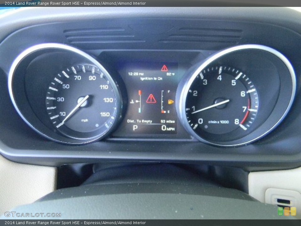 Espresso/Almond/Almond Interior Gauges for the 2014 Land Rover Range Rover Sport HSE #96404708