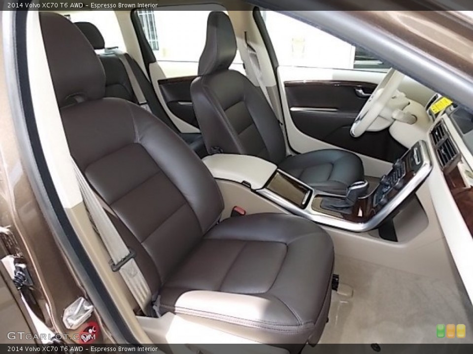 Espresso Brown Interior Front Seat for the 2014 Volvo XC70 T6 AWD #96412193