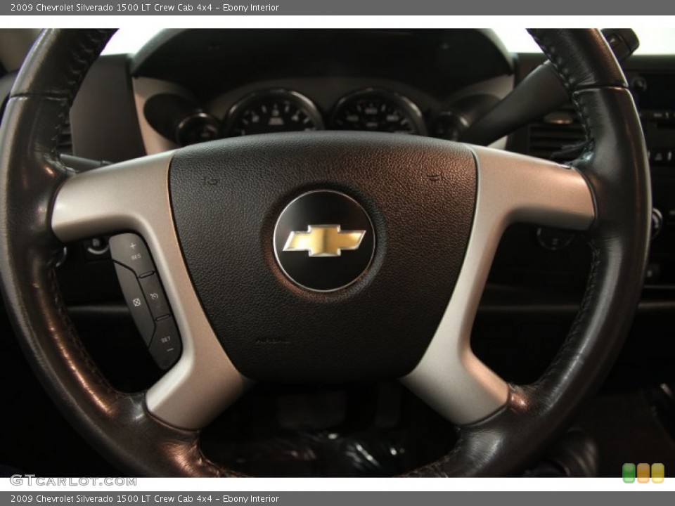 Ebony Interior Steering Wheel for the 2009 Chevrolet Silverado 1500 LT Crew Cab 4x4 #96414932