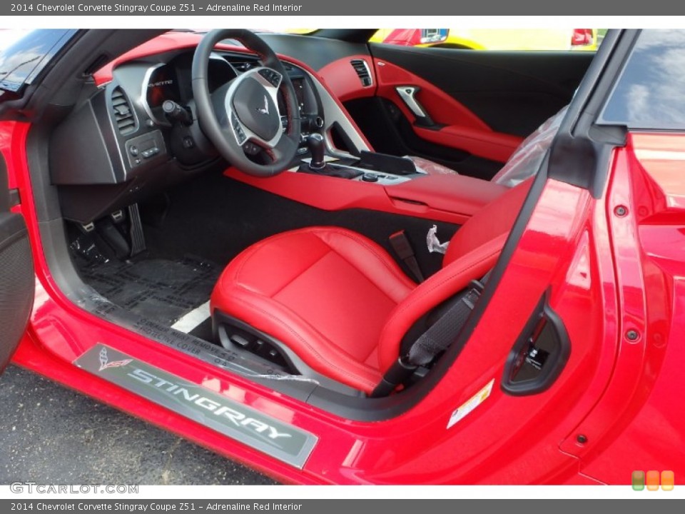 Adrenaline Red Interior Photo for the 2014 Chevrolet Corvette Stingray Coupe Z51 #96417026