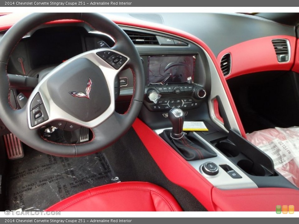 Adrenaline Red Interior Dashboard for the 2014 Chevrolet Corvette Stingray Coupe Z51 #96417041