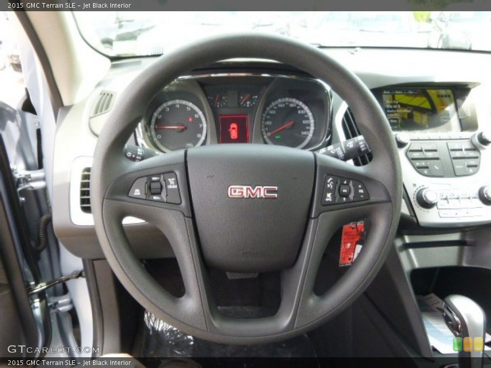 Jet Black Interior Steering Wheel for the 2015 GMC Terrain SLE #96418367