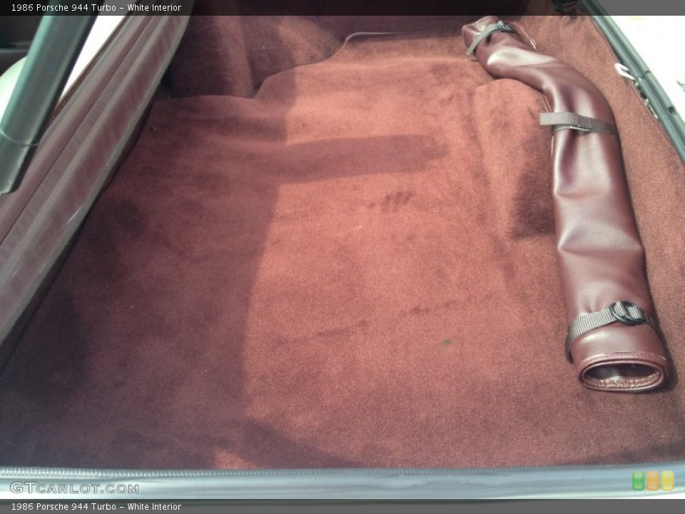 White Interior Trunk for the 1986 Porsche 944 Turbo #96424180