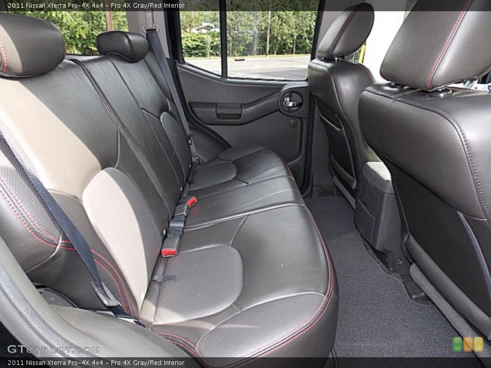 Pro 4X Gray/Red 2011 Nissan Xterra Interiors