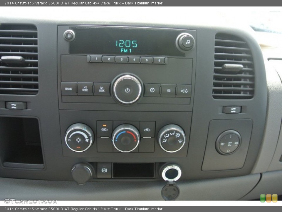 Dark Titanium Interior Controls for the 2014 Chevrolet Silverado 3500HD WT Regular Cab 4x4 Stake Truck #96436450