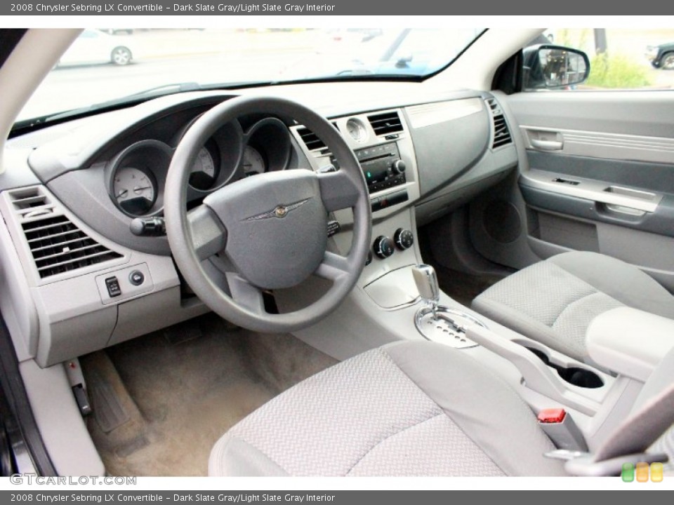 Dark Slate Gray/Light Slate Gray Interior Photo for the 2008 Chrysler Sebring LX Convertible #96439135