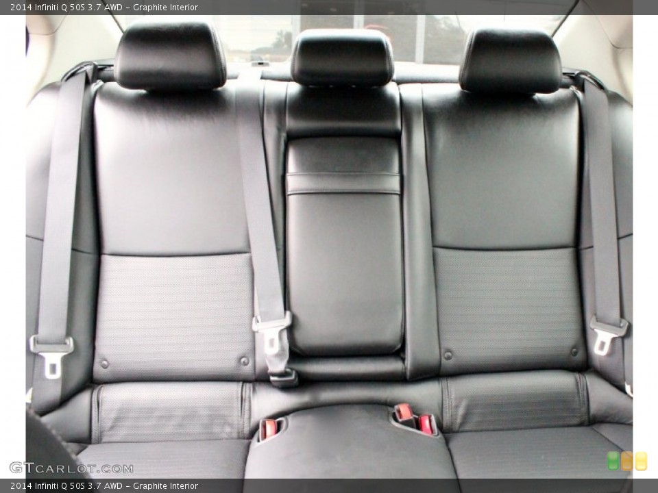 Graphite Interior Rear Seat for the 2014 Infiniti Q 50S 3.7 AWD #96439312