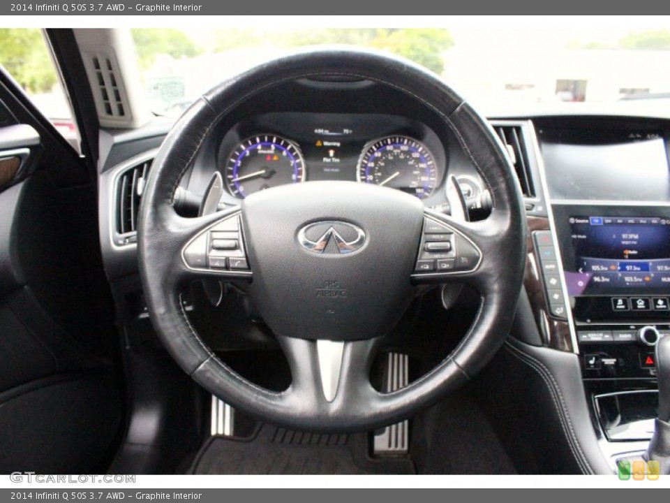 Graphite Interior Steering Wheel for the 2014 Infiniti Q 50S 3.7 AWD #96439345