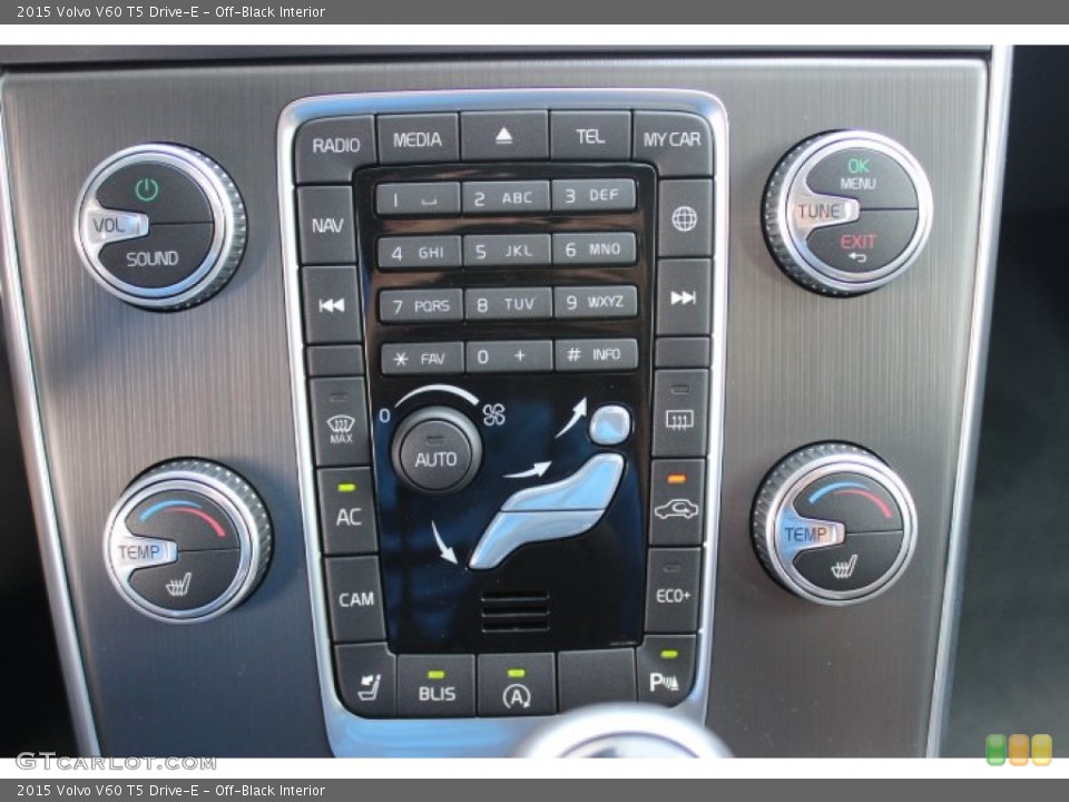 Off-Black Interior Controls for the 2015 Volvo V60 T5 Drive-E #96441162