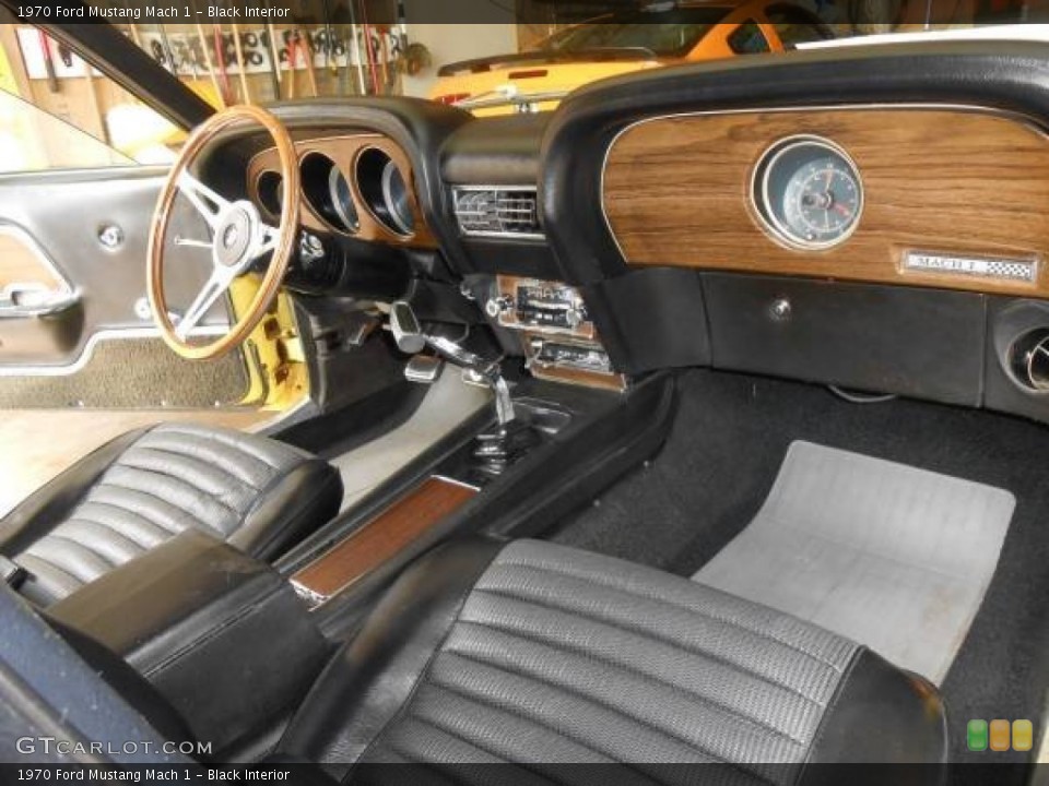 Black Interior Photo for the 1970 Ford Mustang Mach 1 #96442555
