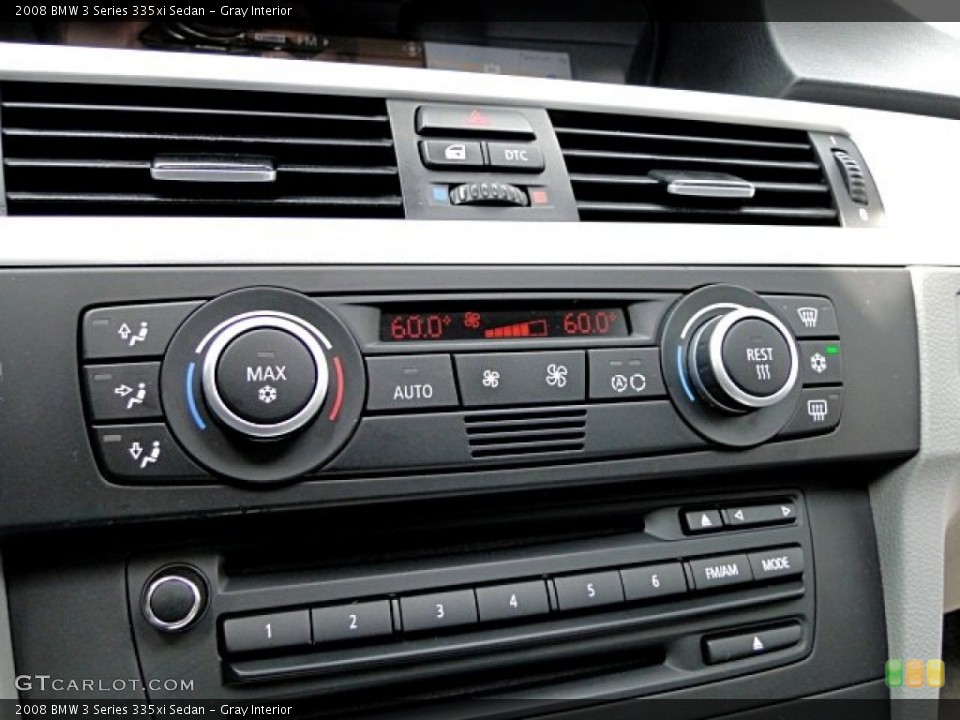 Gray Interior Controls for the 2008 BMW 3 Series 335xi Sedan #96443956