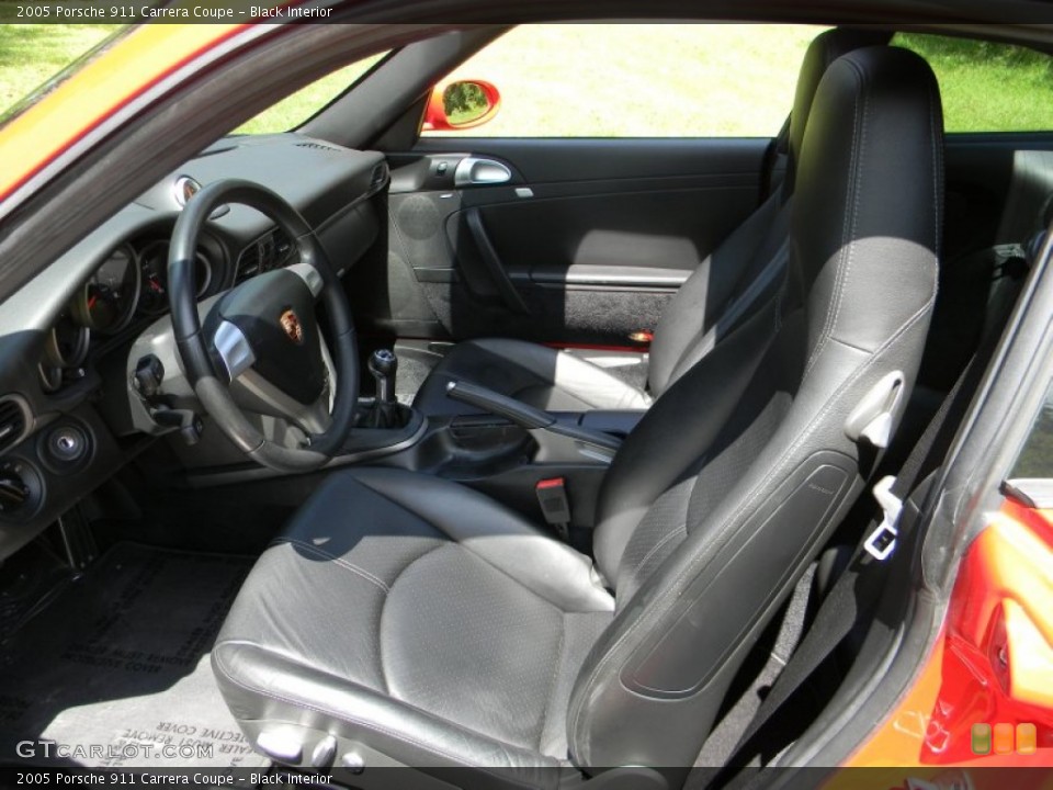 Black Interior Front Seat for the 2005 Porsche 911 Carrera Coupe #96454807
