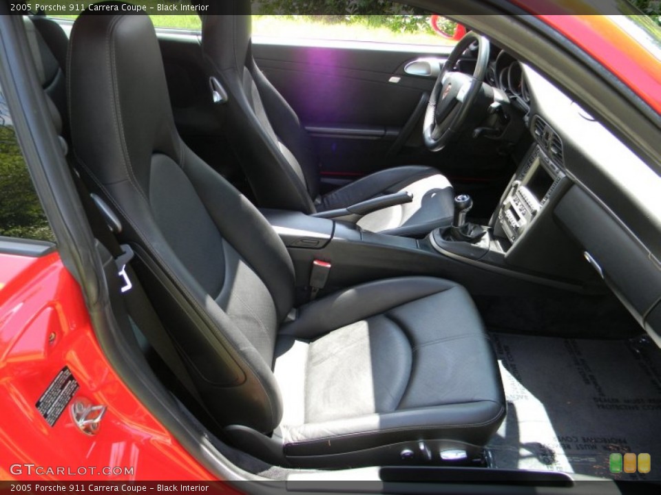 Black Interior Front Seat for the 2005 Porsche 911 Carrera Coupe #96454831