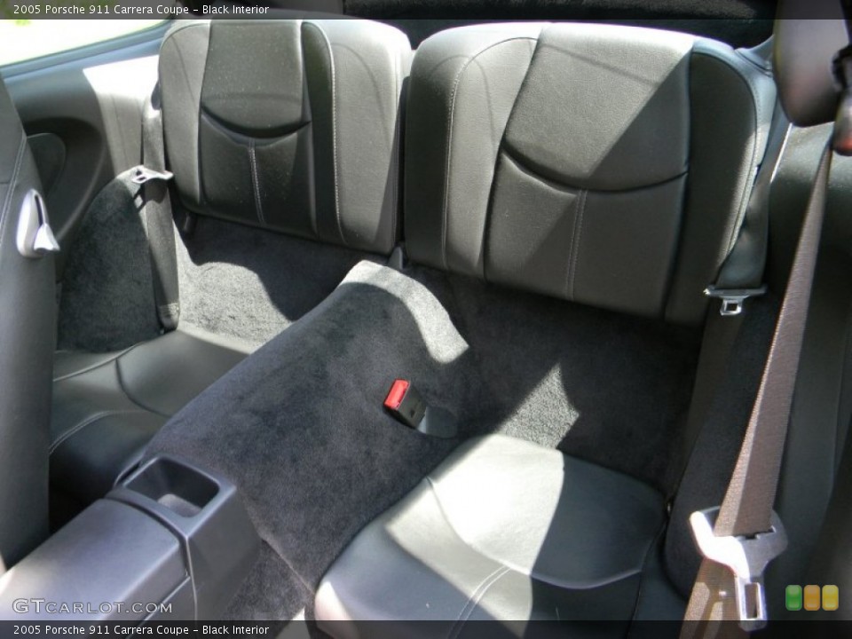 Black Interior Rear Seat for the 2005 Porsche 911 Carrera Coupe #96454855