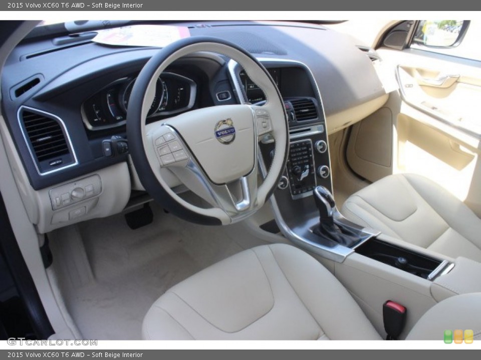 Soft Beige Interior Prime Interior for the 2015 Volvo XC60 T6 AWD #96456349