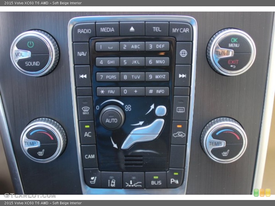 Soft Beige Interior Controls for the 2015 Volvo XC60 T6 AWD #96456556