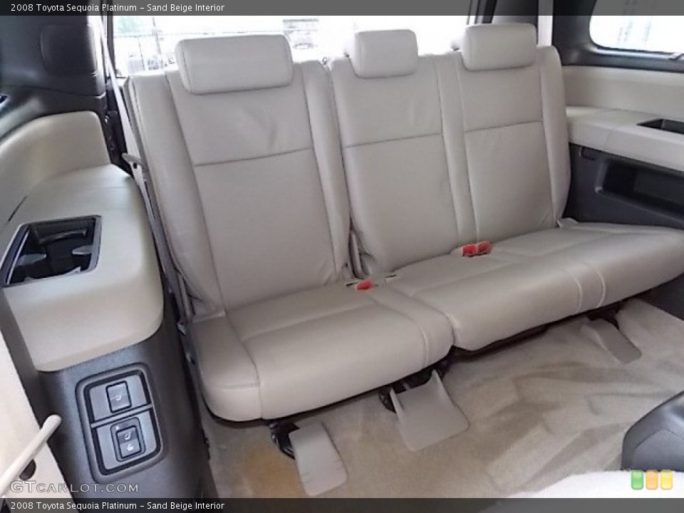 Sand Beige Interior Rear Seat for the 2008 Toyota Sequoia Platinum #96461590